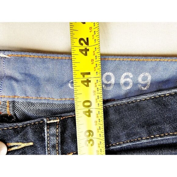 Gap 1969 27X33 Womens Curvy Blue Denim Size 27/4R 5 Pocket Jeans Cotton Elastane - Picture 6 of 12